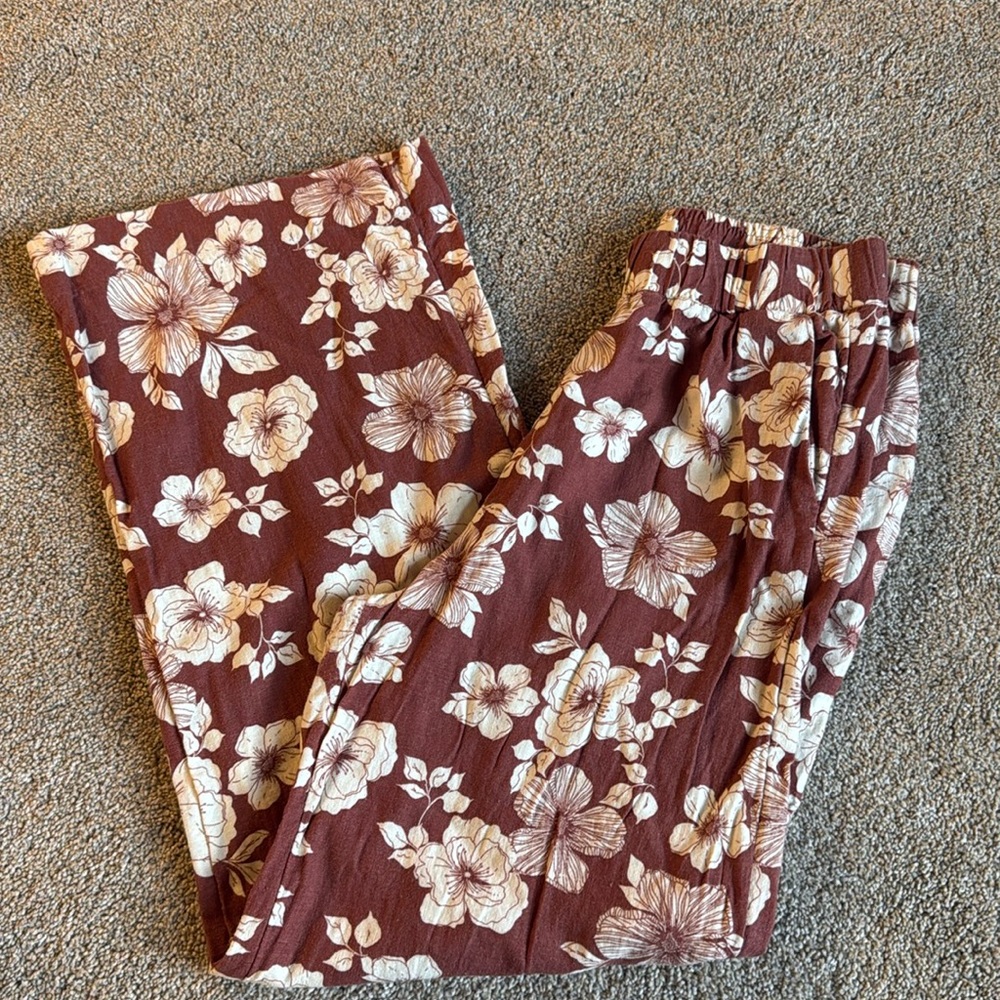 Abercrombie linen blend pant